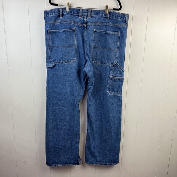 Authentic Big Mac Workwear Carpenter Mens jeans Size 44x32 (43x31) EUC - Picture 2 of 11